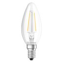 Ledvance LED Filament Kerze 2,5W = 25W E14 klar 250lm Warmweiß 2700K