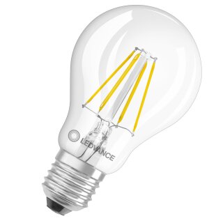 Ledvance LED Filament A60 Birne 4W = 40W E27 klar 470lm warmweiß 2700K