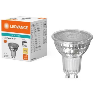 Ledvance LED Glas Reflektor 6,9W = 80W GU10 575lm warmweiß 3000K 60°