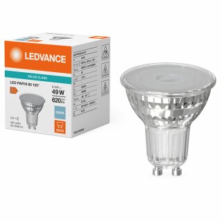 Ledvance LED PAR16 Glas Reflektor 6,9W = 49W GU10 620lm Tageslicht 6500K Kaltweiß 120°