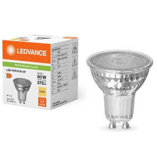Ledvance LED Glas Reflektor 6,9W = 80W GU10 575lm warmweiß 3000K 36°