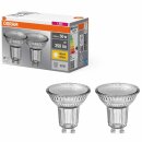 2 x Osram LED Glas Reflektor PAR16 4,3W = 50W GU10 350lm...