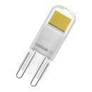 Osram LED Stiftsockellampe 1,8W = 20W G9 klar 200lm...