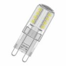 Ledvance LED Stiftsockellampe 2,6W = 30W G9 klar 320lm warmweiß 2700K