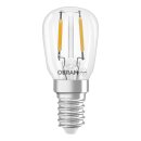 2 x Osram LED Filament T26 Röhre 1,3W = 10W E14 klar 110lm warmweiß 2700K