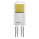Osram LED Stiftsockellampe 2,6W = 30W G9 klar 320lm warmweiß 2700K 320°