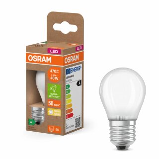 Osram LED Filament Tropfen 2,2W = 40W E27 matt 470lm warmweiß 2700K ultra effizient