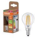 Osram LED Filament P60 Tropfen 3,8W = 60W E14 klar 806lm...