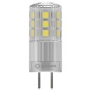 Ledvance LED Stiftsockellampe 3,3W = 40W GY6,35 klar 12V 470lm warmweiß 2700K