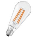 Osram LED Filament ST64 Ediosn 3,8W = 60W E27 klar 806lm...