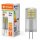 Ledvance LED Stiftsockellampe 2W = 20W G4 klar 200lm warmweiß 2700K DIMMBAR