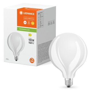 Ledvance LED Filament G95 Globe 11W = 100W matt E27 1521lm warmweiß 2700K DIMMBAR