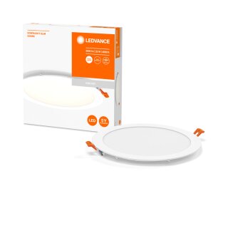 Ledvance LED Einbaupanel Downlight Slim 22W Ø225mm weiß 2400lm Neutralweiß 4000K