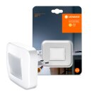 Ledvance LED Steckdosen-Nachtlicht Lunetta Hall Weiß 0,2W 3lm Warmweiß 3000K Lichtsensor Kippfunktion