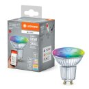 Ledvance LED Smart+ Glas Reflektor 4,9W = 50W GU10 350lm RGBW 2700K-6500K Dimmbar App Google WiFi