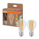2 x Osram LED Filament A60 Birnen 7,2W = 100W E27 klar 1521lm neutralweiß 4000K ultra effizient