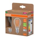 2 x Osram LED Filament A60 Birnen 7,2W = 100W E27 klar 1521lm neutralweiß 4000K ultra effizient