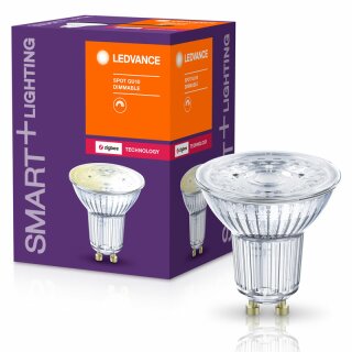 Ledvance LED Smart+ Glas Reflektor 4,7W GU10 350lm warmweiß 2700K dimmbar App Google Alexa WiFi