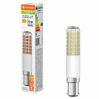 Ledvance LED Röhre T18 Slim 8W = 75W B15d klar 1055lm warmweiß 2700K DIMMBAR