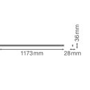 Ledvance LED Linearleuchte Compact weiß 117,3cm 14W 1400lm warmweiß 3000K mit Schalter