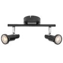 Ledvance LED Wandlampe Deckenleuchte Spot schwarz 2 x 3,4W GU10 460lm warmweiß 2700K schwenkbar
