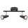 Ledvance LED Wandlampe Deckenleuchte Spot schwarz 2 x 3,4W GU10 460lm warmweiß 2700K schwenkbar