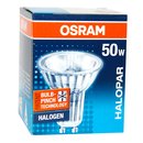1 x Osram Halogenlampe 50W GU10 Halopar 16 Alu 230V 35°