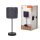 Ledvance Tischleuchte Decor Felt Weaving dunkelgrau Ø16cm max. 15W E14 mit Schalter