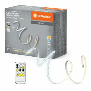 Ledvance LED COB Strip Streifen 1,5m 13W 510lm CCT 2700K-6500K Dimmbar mit Fernbedienung