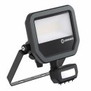 Ledvance LED Fluter Floodlight Schwarz IP65 17W 2200lm warmweiß 3000K Bewegungsmelder