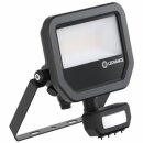 Ledvance LED Fluter Floodlight schwarz IP65 17W 2400lm kaltweiß 4000K Bewegungs- und Tageslichtsensor 350°