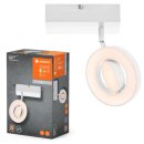 Ledvance LED Deckenleuchte Wandlampe Dekor Spot Saturn weiß 11W 1090lm Click-CCT 2700-6500K schwenkbar