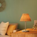 Ledvance Tischleuchte Decor Raffia grün max. 15W E27 mit Schalter Textilkabel