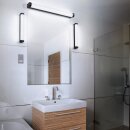 Ledvance LED Badlampe Spiegelleuchte Orbis schwarz IP44 9W 1000lm CCT 3000K - 4000K Click Dimmbar