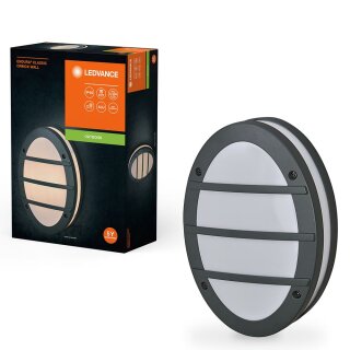 Ledvance Außenleuchte Wandlampe Endura Classic Orbick Wall Dunkelgrau IP65 max. 2 x 18W E27