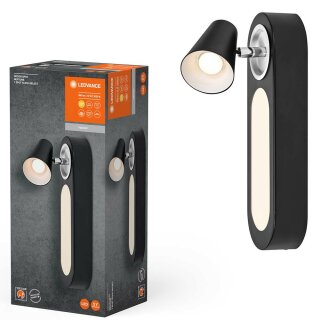 Ledvance LED Wandleuchte Deckenlampe Neptune Schwarz 13W 430lm Warmweiß 3000K mit Schalter