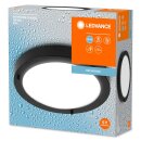 Ledvance Deckenleuchte Bathroom Ceiling Schwarz Ø31cm IP44 max. 15W E27