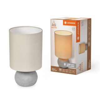 Ledvance Tischleuchte Decor Impact Table beige/grau max. 40W E27 mit Schalter
