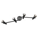 Ledvance LED Deckenbauleuchte Spot Schwarz 4 x 3,4W 920lm warmweiß 2700K Ra>90 Dimmbar