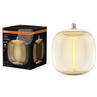 Osram LED Filament Big Oval Vintage 1906 Magnetic Lampe 3,4W = 25W E27 Gold 250lm Warmweiß 2700K
