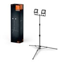Ledvance LED Arbeitsleuchte Fluter Value Tripod 2 x 20W IP54 Schwarz/Grau 5000lm Tageslicht 6500K kaltweiß