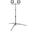 Ledvance LED Arbeitsleuchte Fluter Value Tripod 2 x 20W IP54 Schwarz/Grau 5000lm Tageslicht 6500K kaltweiß