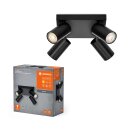 Ledvance LED Deckenleuchte Octagon PL schwarz 4 x 3,4W GU10 920lm warmweiß 2700K Dimmbar