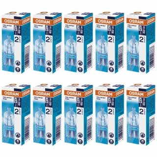 10 x Osram G9 Eco Halogen Stiftsockellampe 230V 33W = 40W Halogenlampe Stiftsockellampen 66733