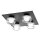 Ledvance LED Deckenleuchte Lampe Orbis Frame Schwarz 35x35cm IP44 4x 5,5W 1740lm Click CCT 3000K 4000K per Lichtschalter