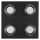 Ledvance LED Deckenleuchte Lampe Orbis Frame Schwarz 35x35cm IP44 4x 5,5W 1740lm Click CCT 3000K 4000K per Lichtschalter
