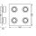 Ledvance LED Deckenleuchte Lampe Orbis Frame Schwarz 35x35cm IP44 4x 5,5W 1740lm Click CCT 3000K 4000K per Lichtschalter