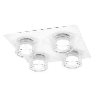 Ledvance LED Deckenleuchte Lampe Orbis Frame weiß 35x35cm IP44 4 x 5,5W 1740lm Click CCT 3000K 4000K per Lichtschalter