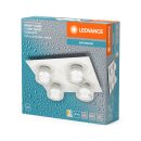 Ledvance LED Deckenleuchte Lampe Orbis Frame weiß 35x35cm IP44 4 x 5,5W 1740lm Click CCT 3000K 4000K per Lichtschalter