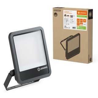 Ledvance LED Fluter Schwarz Floodlight IP66 117/133W 17500/20000lm Neutralweiß 4000K 100°